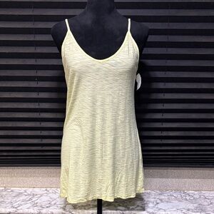 Michelle by Comune‎ Malibu Canary Yellow Spaghetti Strap Cami Tank Medium NWT